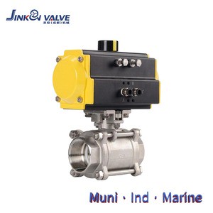 Factory Price Industrial Pneumatic Ball Valve with Hardened Oxide Actuator OEM/ODM Supported High Performance 3PC Ball Valve