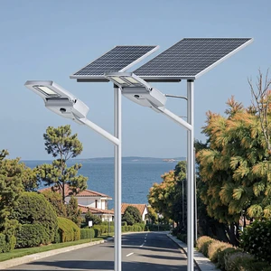 Ip66 Waterproof Smart Control Premium Outdoor Best Solar Street Lights 100W 200W 300W Split Type Solar Street Lights Set Price