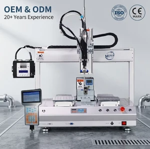 Industrial 4-Axis Dual-Station Adsorption Screw Machine | Stepping Motor Auto Screwdriver High Precision 0.02mm Stable Feeder