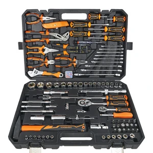 116PCS Mechanic Tool Set - Auto Repair Socket Wrench Kit with Ratchet, Screwdriver, Pliers & Spanner for Car Maintenance