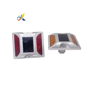 IP68 Waterproof Aluminum Solar Powered Flashing Light Traffic Road Stud Reflective Cat Eye Marker
