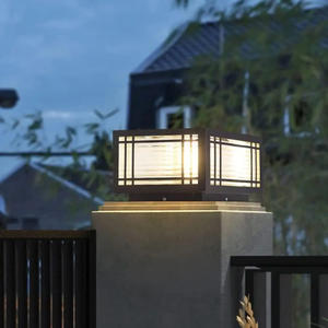 Pillar Lamps Lawn Columns Deck Columns Courtyard Light Aluminium Square Post Caled Lampproof Outdoor LED Aluminum 80 E27