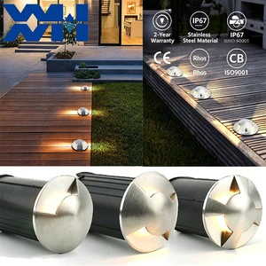 304SS Side Glow LED Underground Inground Light Weatherproof Recessed Floor Lamp For Outdoor Architectural Landscape Lighting