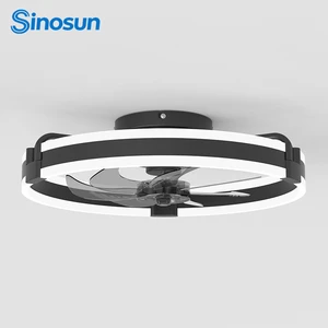 New Design Accept OEM/ODM Modern Indoor Bedroom Fan Lamp Decor 20 Inch Remote Control Dimmable Led Ceiling Fan with Light
