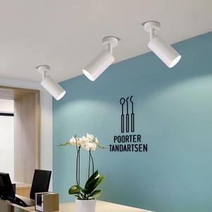 COB 10W 800lm Led Spotlight White Black Aluminum LED Surface Mounted Commercial Track Light