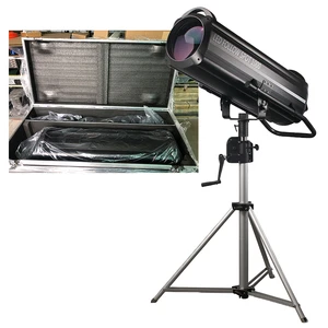 Flight Case Aluminum Alloy 1000W Roygbw Zoom Led Follow Spot Light for Events Wedding