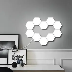 LED Small Night Light Creative Stitching Combination Hexagon Light Touch Sensing Wall Lamp