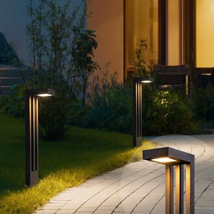 60cm Anti Glare Outdoor Low Voltage Bollard Light 3000K LED Garden Path Lamp For Villa Courtyard Lawn Landscape