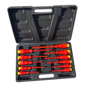 11pcs High Margin Blow Case Repair Tools Long Testing 1000v Insulated Vde Electronic Gunsmith Screwdriver Set