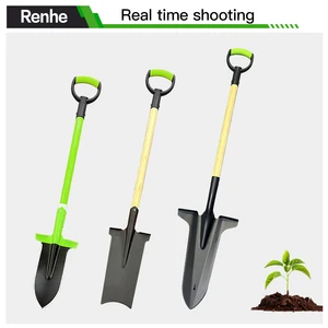 OEM&ODM Farm Spade 50Mn Steel Digging Tools Industry Agriculture Garden Shovel With Wooden Handle