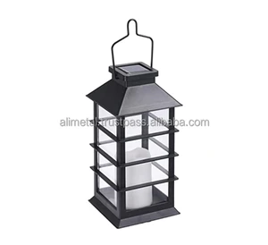 Metal Iron Handmade Eco-Friendly Lantern Flickering Flame Indoor Outdoor Hanging Decorative Lighting for Garden Customizable