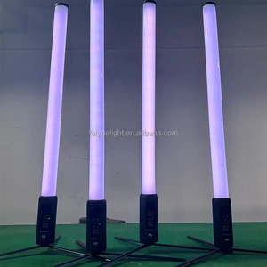 FEIYUEYUE IP33 Wireless 360 Degree RGBWA LED Matrix Pixel Tube Light with Sound-Activated Control for Parties