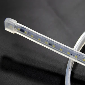 Home Hotel Bridge Decor 110V 220V IP67 Waterproof 6000K Daylight 10cm Cut 12x5mm Silicone Plug LED Neon Flex Rope Light Strip