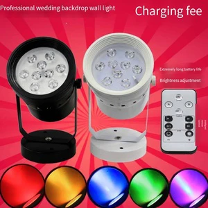 LED Wedding Stage Lighting Decoration Lights Christmas Birthday Party Theme Lighting Rechargeable Stage Flood Light