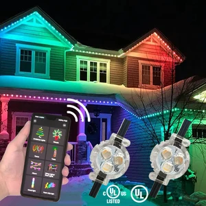 12V 24V Christmas Permanent Lighting 200ft 500ft IP68 Waterproof Eaves Lights App Control RGB RGBW Outdoor Led Point Light