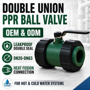 Professional Plumbing Distributor PPR Ball Valve With Chrome Brass Ball PTFE Seal System Custom Logo Manufacturer