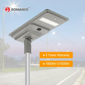 5 Years Warranty EPR CE ROHS IP66 Waterproof Outdoor 20w 30w 40w 60W 80W 100W 120W Home And Lighting Solar Street Light