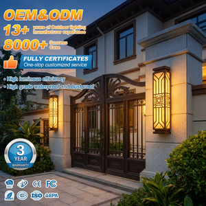 Hot Sale IP65 Waterproof Aluminum 5W-15W Customizable High Energy Efficiency Outdoor LED Wall Lights For Garden Courtyard