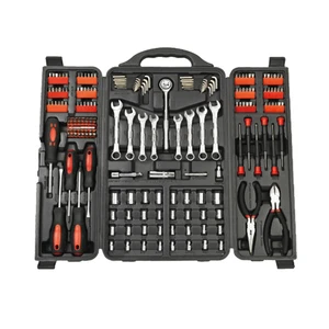 Hot Sale 200 Piece Mechanics Tool Set Automotive Home Repair Tool Set Including Sockets Hex Key Bits
