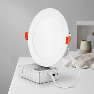 USA in Stock 12W 6 Inch Slim LED Recessed Light ETL Certified Dimmable Modern Downlight 4