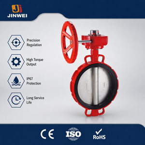 High Performance Electric Double Offset Flange Butterfly Valve Triple Offset Design High Temperature Water Butterfly Valve