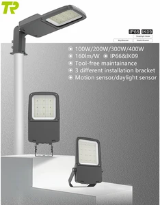 High Efficiency Grey & Black Color Die Cast Aluminum Road LED Street Light 5 Years Warranty IP66 200W Led Street Lights