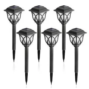 LED plastic waterproof outdoor lawn and garden solar lights