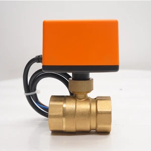 Winvall 220VAC Motorized Mini Ball Valves DN15 DN20 DN25 DN32 D40 Electric Actuator HVAC System 2 Way Water Flow Ball Valve PN16