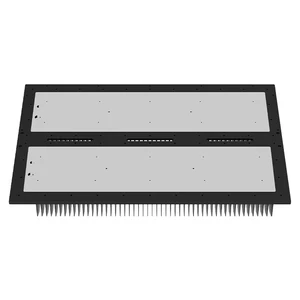 Lanyeeh Q5 Series Black Aluminum Square LED Heatsink Lamp Radiator IP65 Rating Shovel Tooth Design Powder Coating 5-Year