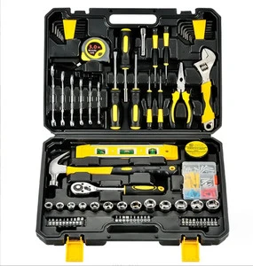 108pcs Universal Hardware Tool Kit-Durable Hard Case Hand Power Multi-Purpose OEM 1 Year Warranty Car/Home/Group Use Includes