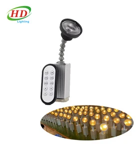 10W Manual Zoom Battery Powered LED Pin Spot Light with 6/8 Degree Beam Angle Remote Control IP33 Dimmable DJ Stage Lighting
