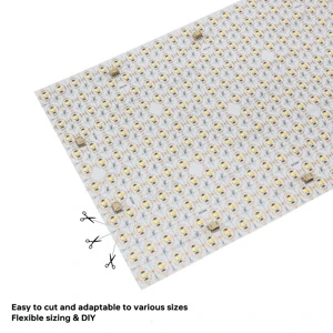 Raymates 1 Meter Flexible Led Sheet Adjustable Led Backlight Sheet 640leds 2700K...6500K High Cri 90 Paper Thin Led Light Panel