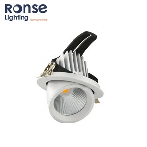 RONSE Rotate LED Trunk Light Elephant Recessed Lamp Adjustable COB LED Spot Down Light Spotlights Gimbal LED Downlight