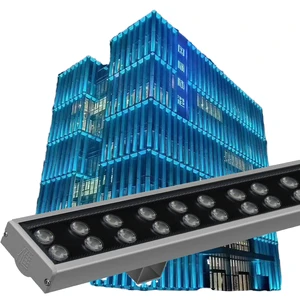 Super Bright 0.5M 1M 180V-250V IP67 Water Resistant Aluminum LED Wall Washer Light 10W 35 Degree Beam Angle CRI90 3000K Building