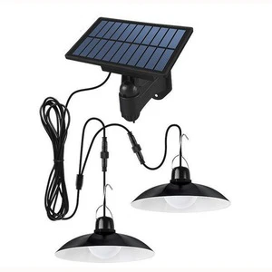 Rmt Ctrl Solar Dimmable Dust Proof Led Ceiling Pendant Light for High Bay Garage Garden Villa Camping Corridor Entrance