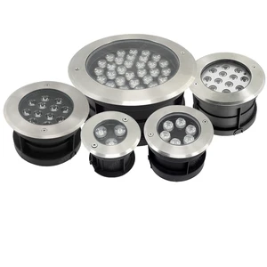 IP68 Waterproof Ss 3w 5W 100mm Floor Recessed Deck Inground Spotlight Outdoor Landscape Ground Buried Lamp Led Underground Light