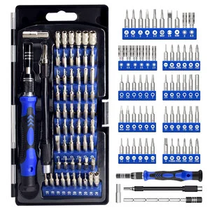 62-in-1 Precision Screwdriver Kit Chrome Finish Steel OEM Customizable Magnetic Electronics Repair Tool Set Flexible Shaft for