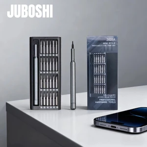 JUBOSHI S2 Steel Phosphating Bit Precision Magnetic Screwdriver DIY Grade Aluminum Handle Mobile Phone Repair Tool Set OEM
