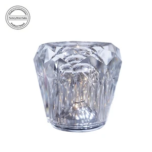 OEM ODM Gift Cordless Rechargeable Table Lamp Kit Customized Crystal Small Table Lamp for bar Restaurant