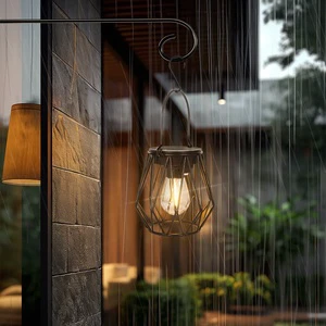 European Iron Vintage IP65 Waterproof Solar LED Outdoor Wall Lamp Garden Light Wall Mounted Exterior Wall Lights