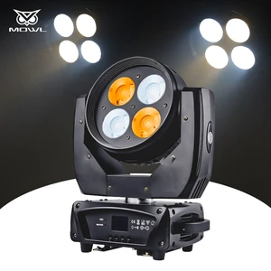 LED 4 Eyes Moving Head Wash Four Eyes COB Surface Light White Warm White Stage Blinder Light 4*50W LED Par Moving Head Light
