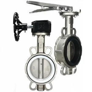 Wafer butterfly Valve with Turbine