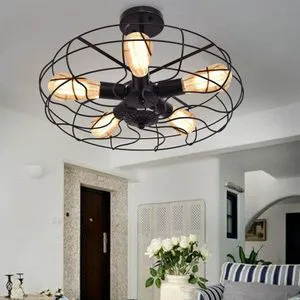 Vintage Metal 5-Light Hanging Ceiling Light