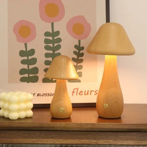 Idea Gift LED Decor Light USB Rechargeable Lamp Mushroom Dimmable Mushroom Night Light For Kids Bedroom