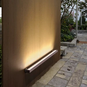 LED Wall Washer Light 18W IP66 Waterproof for 35 Beam Angle 3000K High Intensity Tempered Glass Outdoor Building Linear Wall