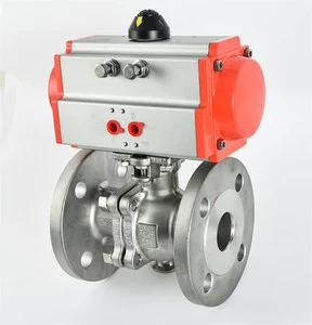 Haoye Stainless Steel Pneumatic butterfly Valve Precision Casting Ball Valve