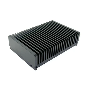 Factory CNC Machining Aluminum 6063 Heat Sink with Hard Anodizing for Amplifier Power