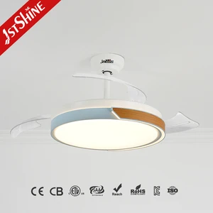 1stshine Fandelier Modern and Simple Living Room Decoration Fan Lamp Bedroom LED Light Retractable Ceiling Fan with Light