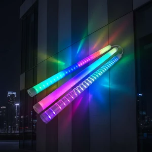 YaoTe IP65 Waterproof Aluminum RGB LED Tube DMX512 2-Year Warranty CRI 80 50000 Hours Lifespan for Building Landscape Lighting