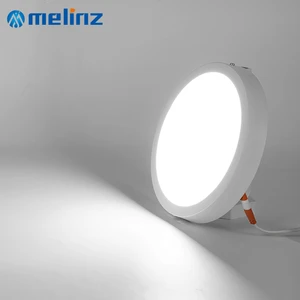 MELINZ Contemporary Die Casting Aluminum Round Square Surfaced Mounted 6 12 18 24 W LED Panel Light